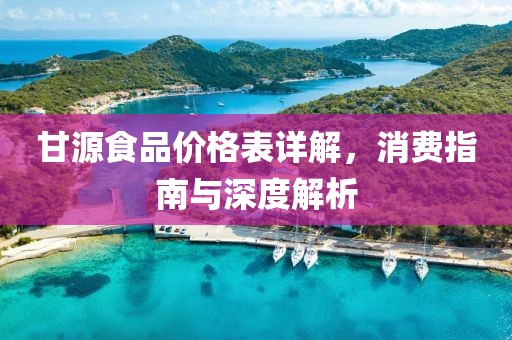 甘源食品价格表详解，消费指南与深度解析