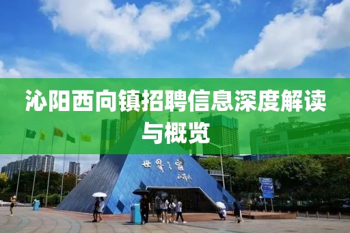 沁阳西向镇招聘信息深度解读与概览