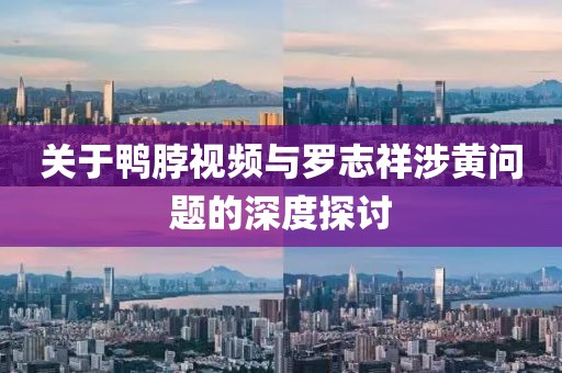 关于鸭脖视频与罗志祥涉黄问题的深度探讨