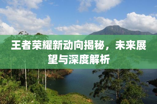 王者荣耀新动向揭秘，未来展望与深度解析