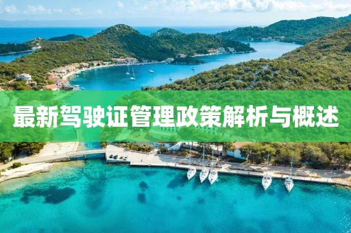 最新驾驶证管理政策解析与概述