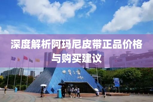 深度解析阿玛尼皮带正品价格与购买建议