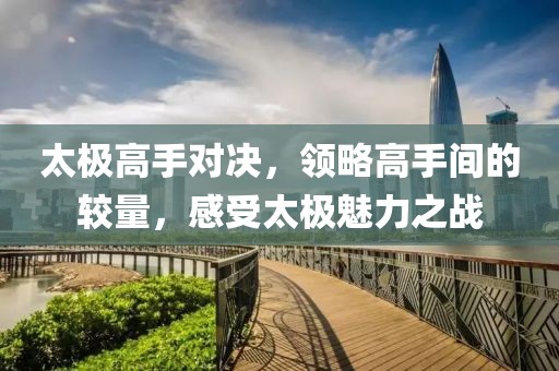 太极高手对决，领略高手间的较量，感受太极魅力之战