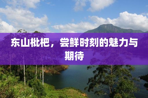 东山枇杷，尝鲜时刻的魅力与期待