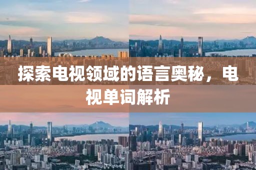 探索电视领域的语言奥秘，电视单词解析