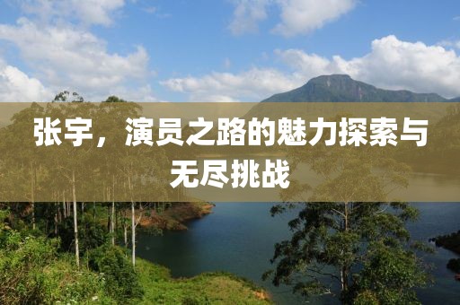 张宇，演员之路的魅力探索与无尽挑战