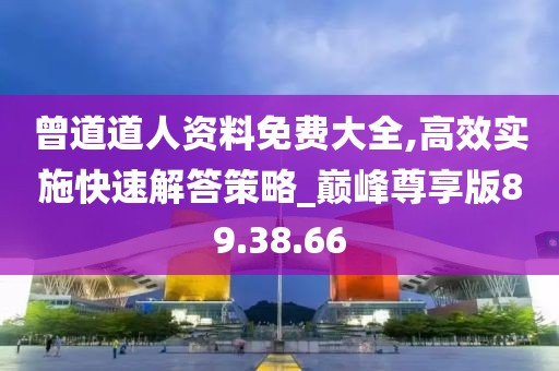 曾道道人资料免费大全,高效实施快速解答策略_巅峰尊享版89.38.66