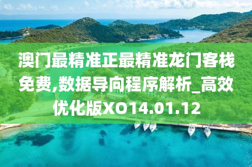 澳门最精准正最精准龙门客栈免费,数据导向程序解析_高效优化版XO14.01.12
