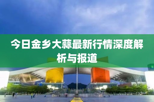 今日金乡大蒜最新行情深度解析与报道