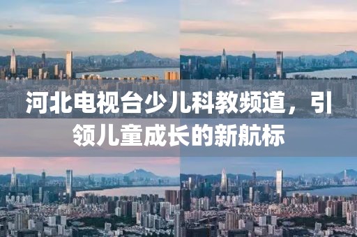 河北电视台少儿科教频道，引领儿童成长的新航标