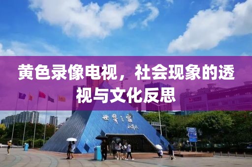 黄色录像电视，社会现象的透视与文化反思