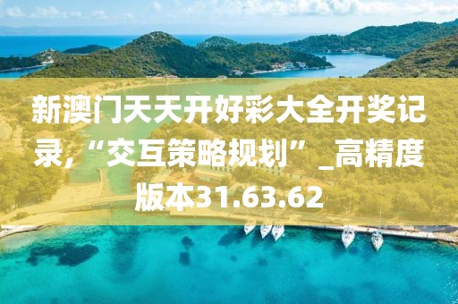 新澳门天天开好彩大全开奖记录,“交互策略规划”_高精度版本31.63.62