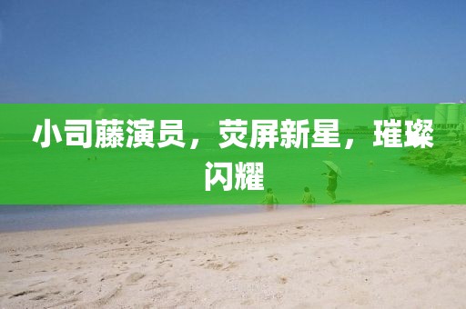 小司藤演员，荧屏新星，璀璨闪耀