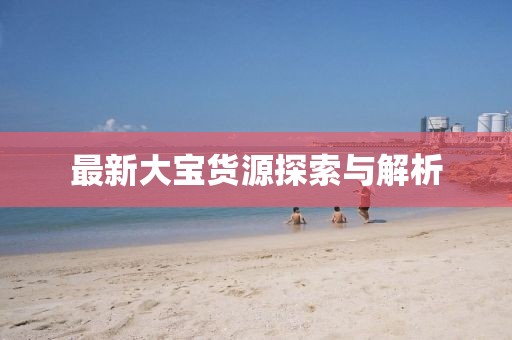最新大宝货源探索与解析