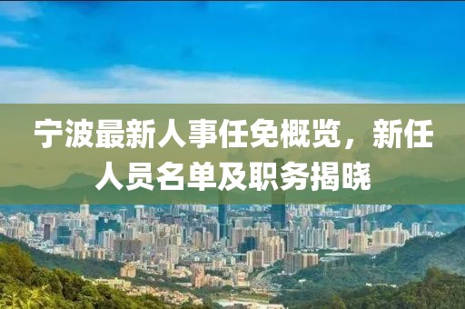 宁波最新人事任免概览，新任人员名单及职务揭晓