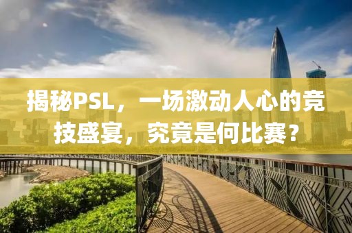 揭秘PSL，一场激动人心的竞技盛宴，究竟是何比赛？