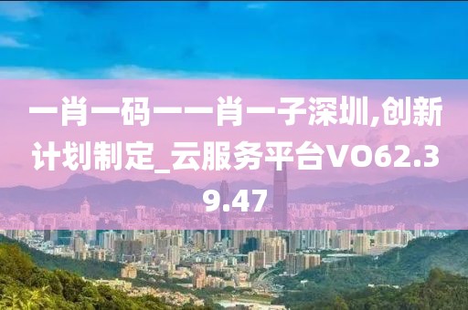 一肖一码一一肖一子深圳,创新计划制定_云服务平台VO62.39.47