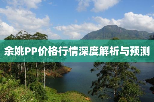 余姚PP价格行情深度解析与预测