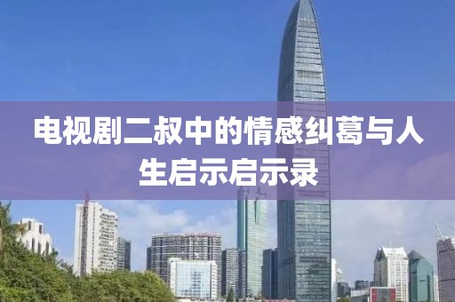 电视剧二叔中的情感纠葛与人生启示启示录