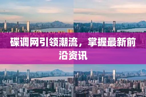 碟调网引领潮流，掌握最新前沿资讯