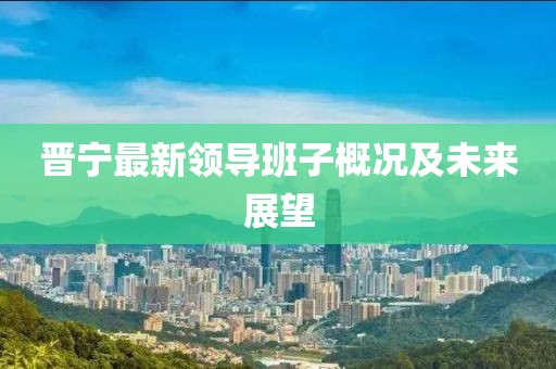 晋宁最新领导班子概况及未来展望