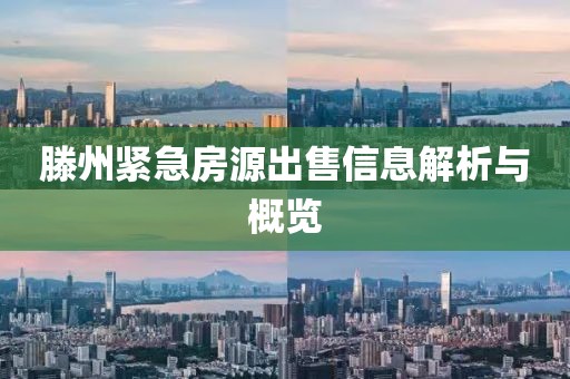 滕州紧急房源出售信息解析与概览