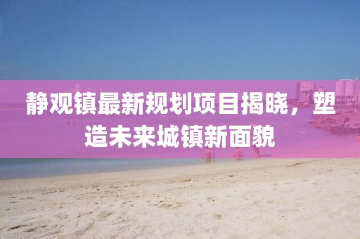 静观镇最新规划项目揭晓，塑造未来城镇新面貌