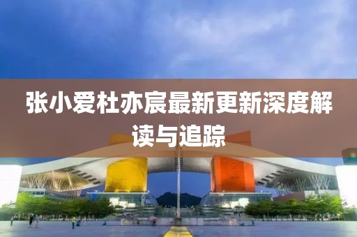 张小爱杜亦宸最新更新深度解读与追踪