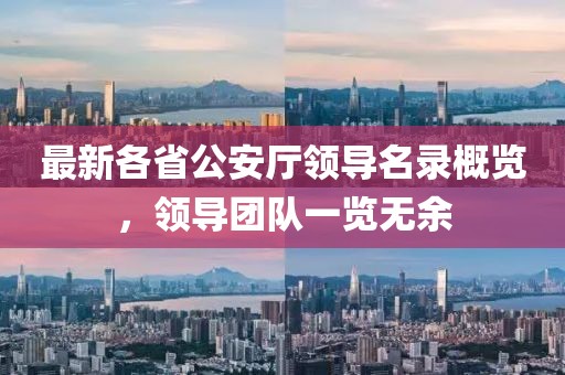 最新各省公安厅领导名录概览，领导团队一览无余