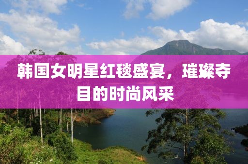 韩国女明星红毯盛宴，璀璨夺目的时尚风采