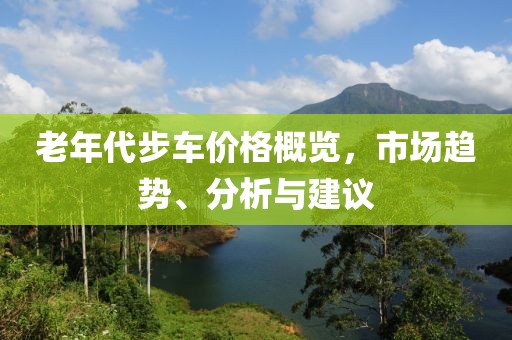 老年代步车价格概览，市场趋势、分析与建议