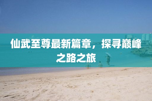 仙武至尊最新篇章，探寻巅峰之路之旅
