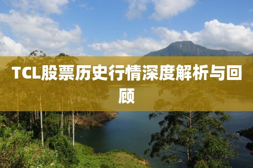 TCL股票历史行情深度解析与回顾