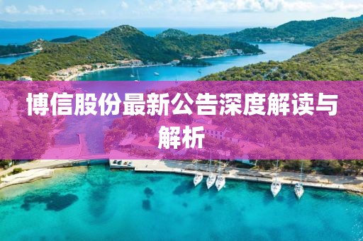 博信股份最新公告深度解读与解析