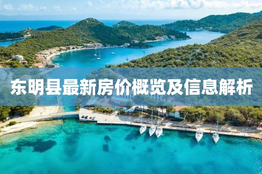 东明县最新房价概览及信息解析