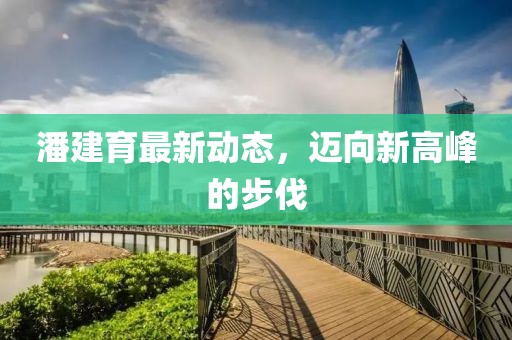 潘建育最新动态，迈向新高峰的步伐