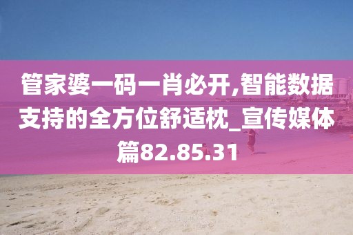 管家婆一码一肖必开,智能数据支持的全方位舒适枕_宣传媒体篇82.85.31