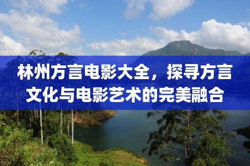林州方言电影大全，探寻方言文化与电影艺术的完美融合