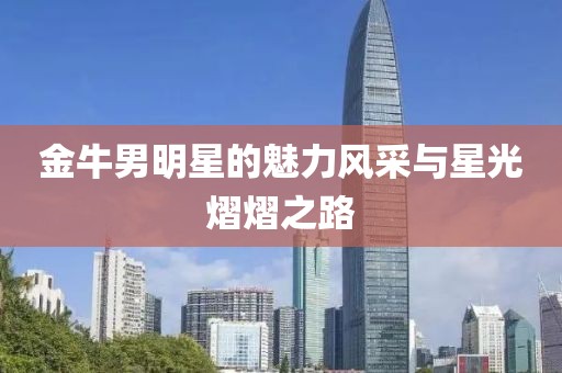金牛男明星的魅力风采与星光熠熠之路