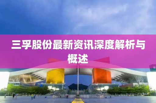 三孚股份最新资讯深度解析与概述