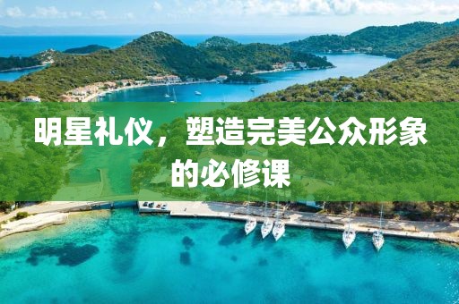 明星礼仪，塑造完美公众形象的必修课