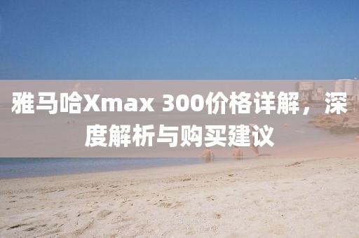 雅马哈Xmax 300价格详解，深度解析与购买建议