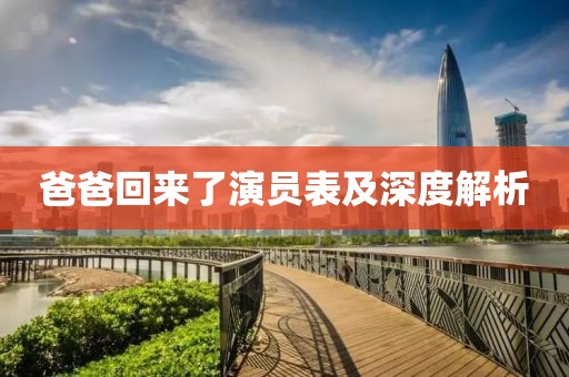 爸爸回来了演员表及深度解析