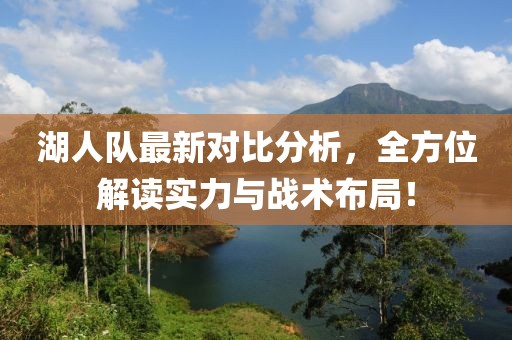 湖人队最新对比分析，全方位解读实力与战术布局！