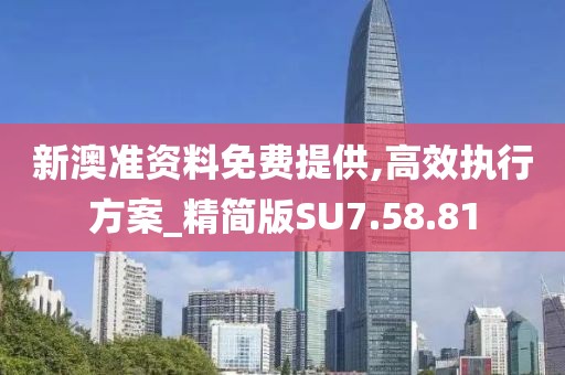 新澳准资料免费提供,高效执行方案_精简版SU7.58.81