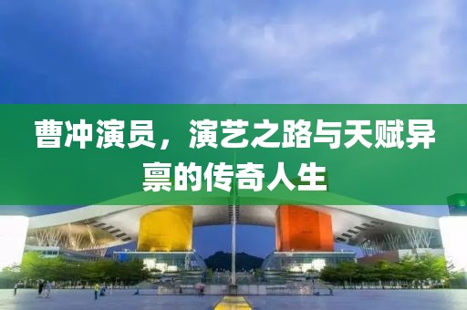曹冲演员，演艺之路与天赋异禀的传奇人生