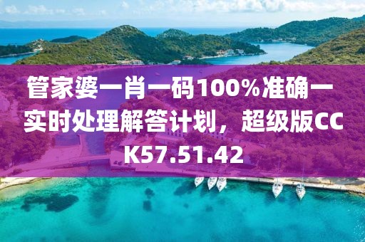 管家婆一肖一码100%准确一 实时处理解答计划，超级版CCK57.51.42