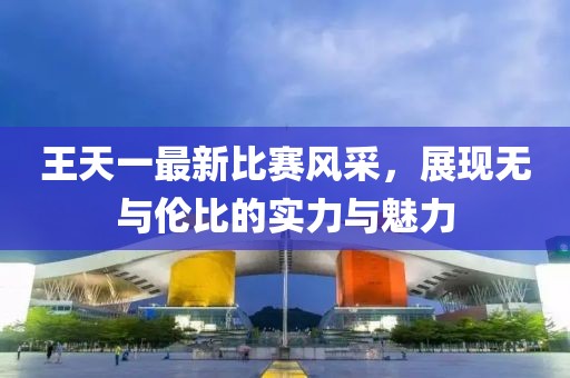 王天一最新比赛风采，展现无与伦比的实力与魅力