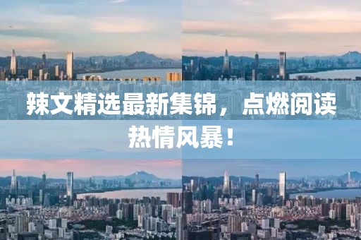 辣文精选最新集锦，点燃阅读热情风暴！