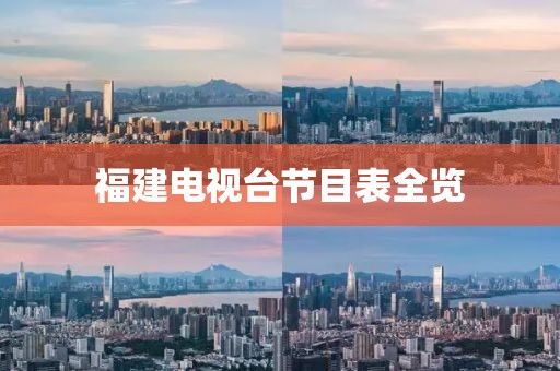 福建电视台节目表全览